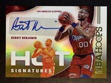 2021-22 Panini NBA Hoops BENOIT BENJAMIN Auto Hot Signatures Clippers #HS-BNB