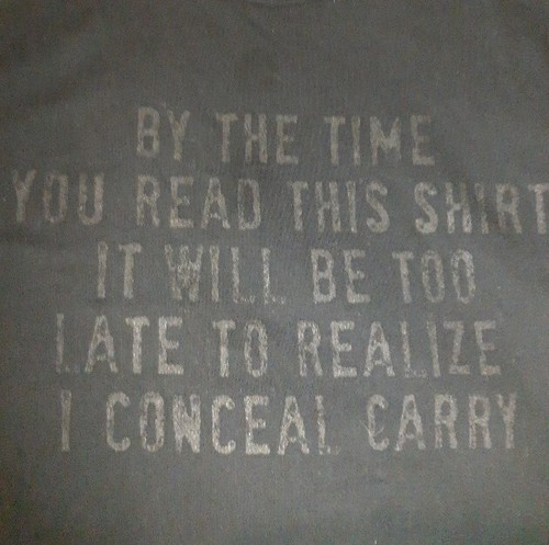 Men's Size XXXL "By The Time You Read This..I Conceal Carry" Grunt Tshirt - 第 2/15 張圖片