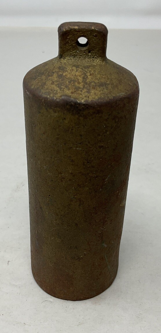 ANTIQUE CAST IRON ALARM CLOCK WEIGHT FOR WOOD WORKS OR BRASS CLOCKS 1lb 10.6oz