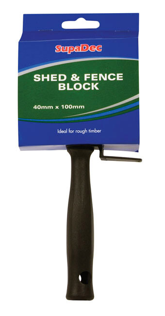 SupaDec Exterior Wood Timber Garden Shed & Fence Paint Block Brush - 4""/100mm