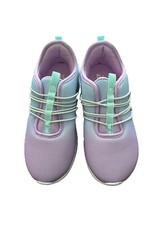 NWOT BCG girls shoes, blue and purple ombr with elastic laces, never worn