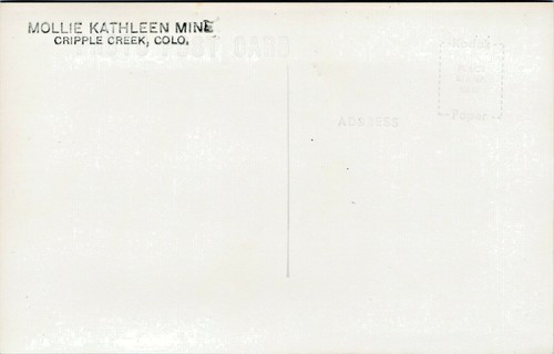 Cripple Creek, CO Tenderfoot Mining Co Mollie Kathleen Shaft The Amber Inn RPPC - Picture 4 of 4