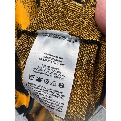 Suéter tejido manga larga con cuello Nike para hombre XXL 2XL amarillo negro cultura fútbol - Imagen 8 de 8