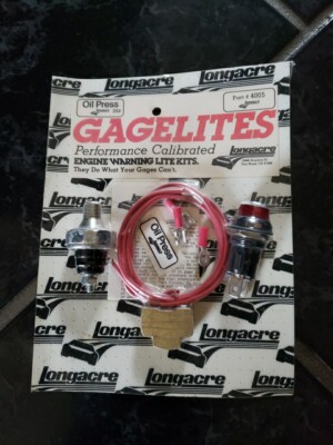 LONGACRE 4005 Engine Warning Light Kit OIL GAGELITES VINTAGE 70s NOS DAY 2 B3