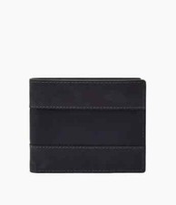 Fossil Men's Everett Bifold with Flip ID Midnight Navy Wallet ML4397406