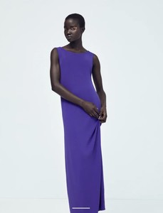 VESTIDO PUNTO CADENAS - Camel claro | ZARA España