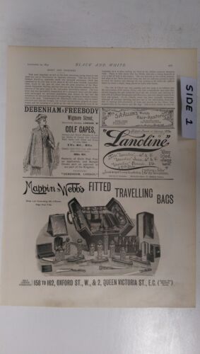 Debenham & Freebody: Vinolia Soap: 1894 Black & White Magazine Pages - Afbeelding 1 van 3