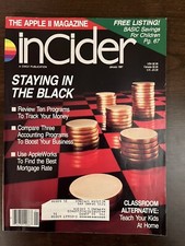 inCider The Apple II Magazine January 1987 AppleWorks