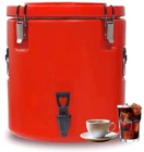 Insulated Beverage Dispenser 7 Gallon Stainless Steel Interior Hot &Cold Locking