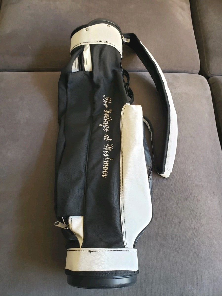 Jones Sports Original Black/White Golf Carry Bag - The Heritage At