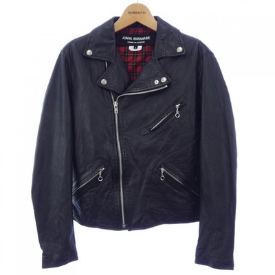Authentic JUNYA WATANABE JN-J025 Leather Rider's Jacket #230-000-317-8187