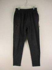 Under Armour Joggers Boys M Charcoal Fitted ColdGear Drawstring Pockets Fleece