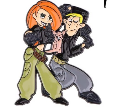 Kim Possible Ron and Rufus Enamel Pin Disney Character Pin New In Package