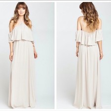 Show Me Your Mumu Rebecca Ruffle Maxi Dress Show Me The Ring Large New With Tags
