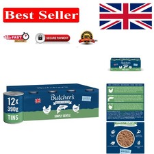Complete Wet Can Adult Dog Food - Variety Loaf Pack 12x390g for Digestive Health 4.27 per kilo