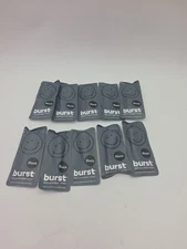 10 Black BURST Electric Toothbrush Replacement Heads NEW