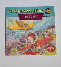 The Magic School Bus Takes A Dive: A Book About Coral Reefs - paperback Cole...