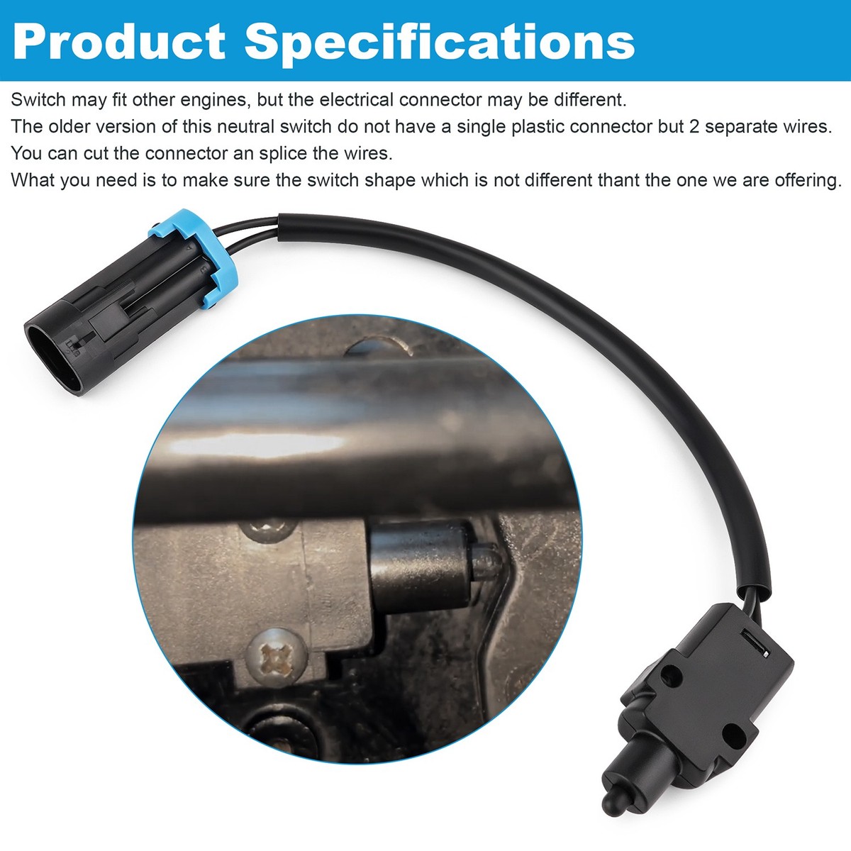 Shift Neutral Switch for Mercury Outboard Engines 75–350 HP