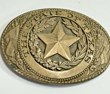 Vintage 1980's Rem the Exclusive Tony Lama Colletion State Solid Brass "Texas"