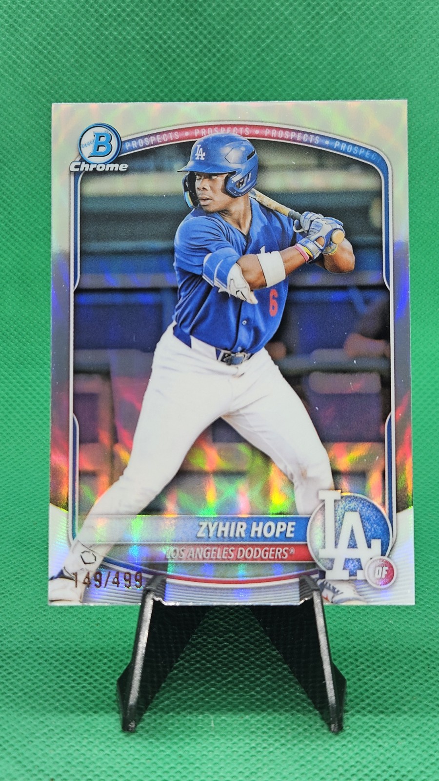 2025 Bowman - Chrome Prospects Zyhir Hope #BCP-2  Refractor /499 (RC)