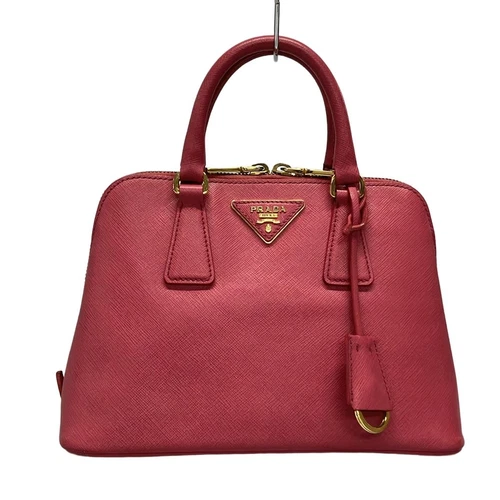 Auth PRADA Promenade Small BL0838 Paeonia (Pink) Saffiano Lux (Leather) Handbag