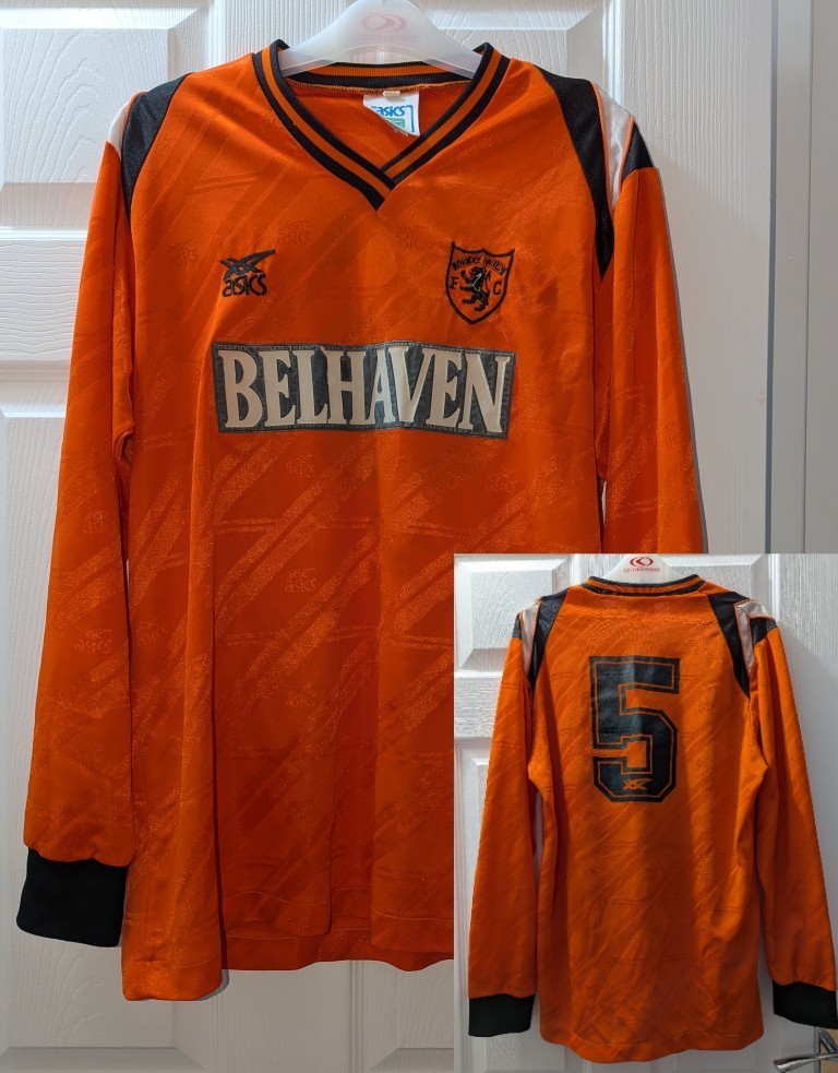 Match Worn Dundee United Home Football Shirt 1989/91. #5. Mens Large.