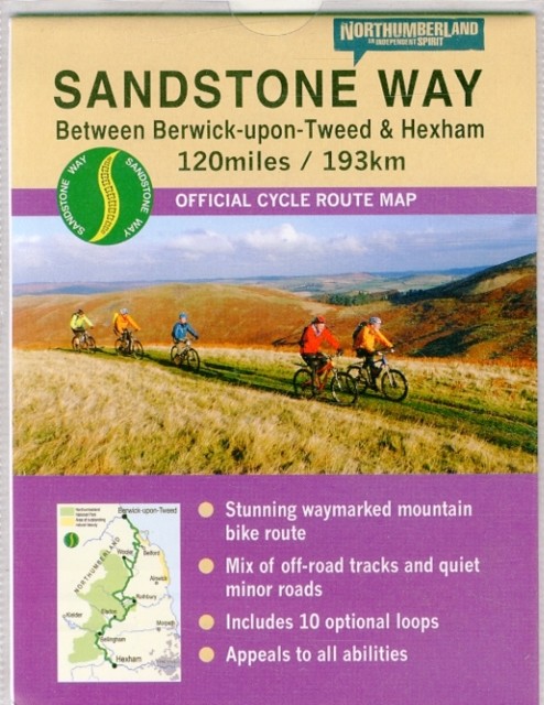 Sandstone Way Cycle Route Map - Northumberland by Ted Liddle (Sheet map, folded)