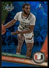 2023-24 Bowman University Chrome Sapphire #85 Wooga Poplar