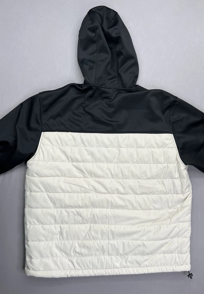 New Balance Puffer Jacket Fleece Lined Hooded Full Zip Mens Size Large - Image 4 of 4