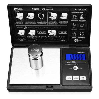 Digital Pocket Gram Scale 0.01g Accuracy 200gx0.01g Jewelry Digital Grams Scale