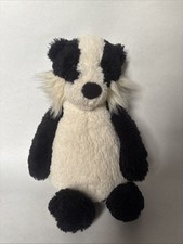 Authentic Rare Retired Jellycat Bashful Badger Soft Plush Toy Medium
