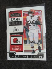 2023 Panini Contenders - Season Ticket #26 Nick Chubb Browns Football Card