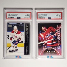 Cole Caufield 2021-2022 Young Guns And Young Guns Canvas PSA 10