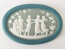 Wedgwood Jasperware TriColour Style Wall Plaque