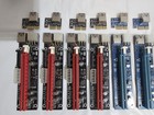 Set of PCIe 16x USB 3 Riser Cards, Cables, PCIe 1x Hubs, and PSU Cables — photo 2