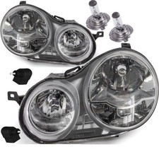 Scheinwerfer SET +Motor +XL Birnen EINBAUFERTIG passt für VW Polo 9N 2001-2005