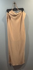 Womens SHEIN Curve Long Dress Sleeveless Size 2XL  Ivory