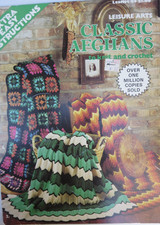 VTG Classic Afghans to knit and crochet, LA Leaflet 44, 1974
