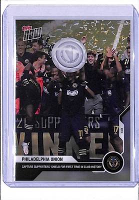 2020 TOPPS NOW MLS #50 PHILADELPHIA UNION - PRINT RUN 83 - SUPPORTERS' SHIELD!