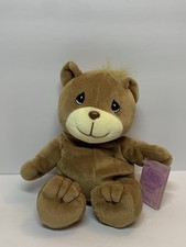 Precious Moments Tender Tails Vtg 1997 Brown Teddy Bear Plush Beanie NWT READ