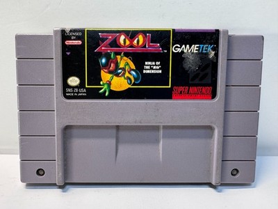 Zool Ninja of the Nth Dimension (Super Nintendo SNES, 1994) Authentic. Tested.