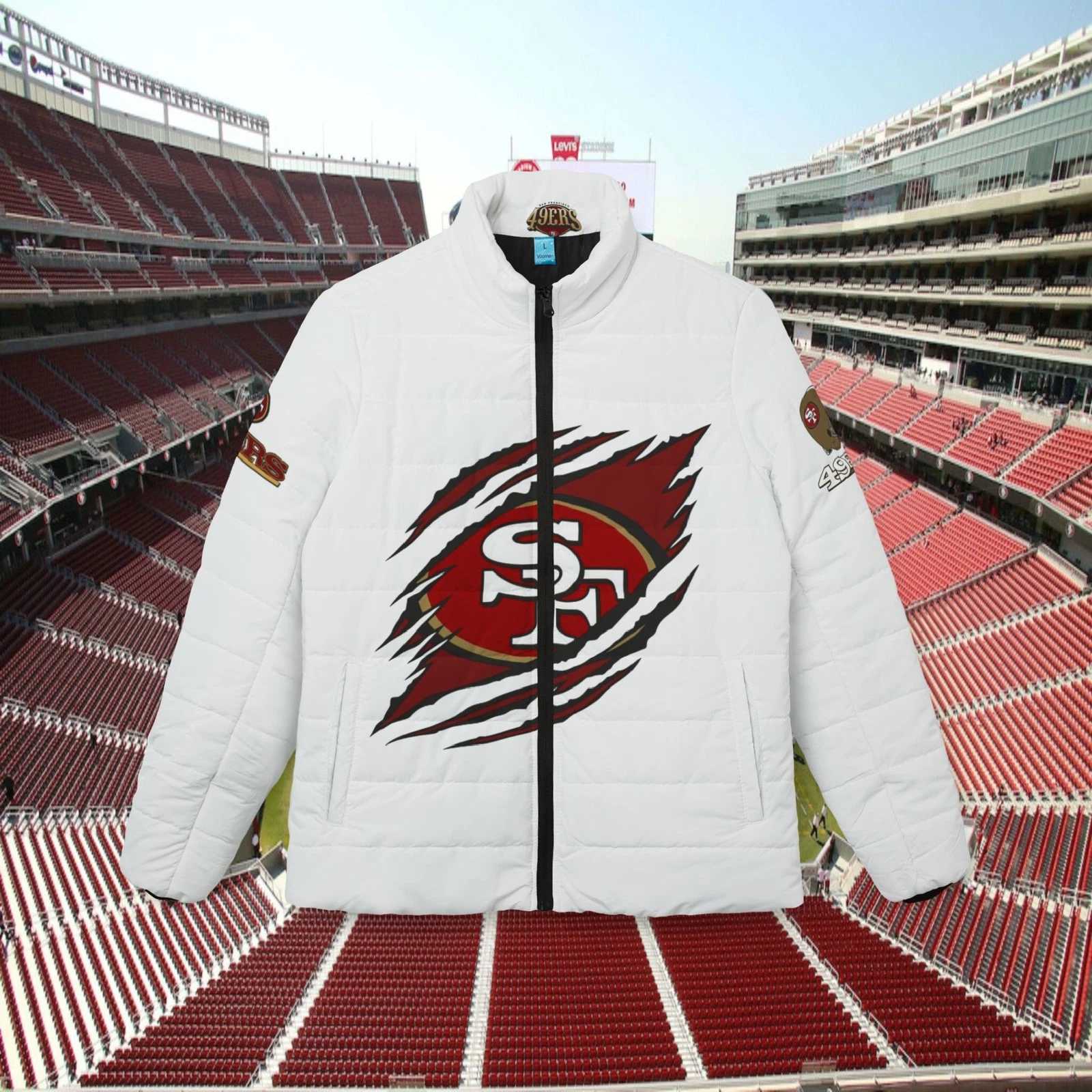 San Francisco 49ers Logo Puffer Jacket