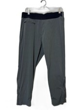 Athleta Lightweight Gray Active Zip Ankle Pants Athleisure Petite Women’s 12P