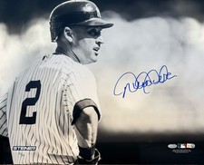 Derek Jeter Signed New York Yankees Black/White 16x20 Photo STEINER (#76/100)