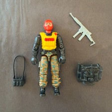 RARE 1990 HASBRO GI JOE FUNSKOOL BEACH HEAD RED YELLOW VEST FIGURE CMPLT MT-/MT