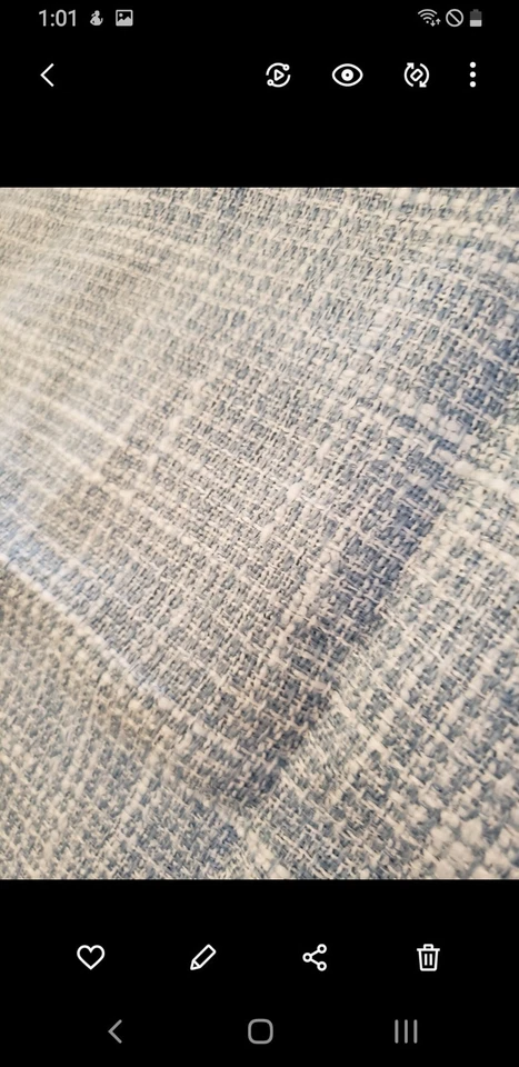 2 fundas de almohada/fundas de almohada tejido azul/blanco 2 cremalleras 20x20 Foto 3 de 4