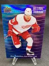 2023-24 Allure Hockey Color Flow Blue-Purple Elmer Soderblom CF-17 Detroit...
