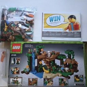 LEGO Minecraft 21125 The Jungle Tree House Toy Set Used Box Manual Separator...