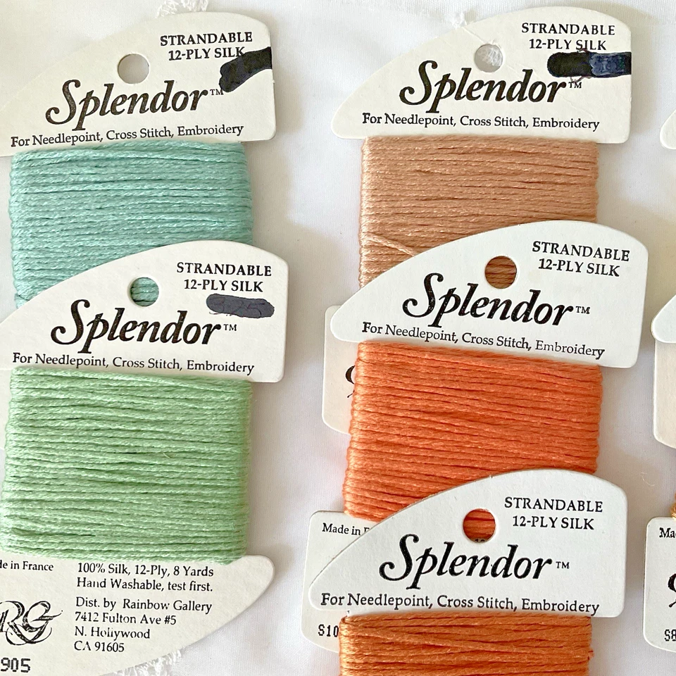 Rainbow Gallery Needlepoint Embroidery Thread Lot of 7 Splendor Spring Colors - Image 2 of 4