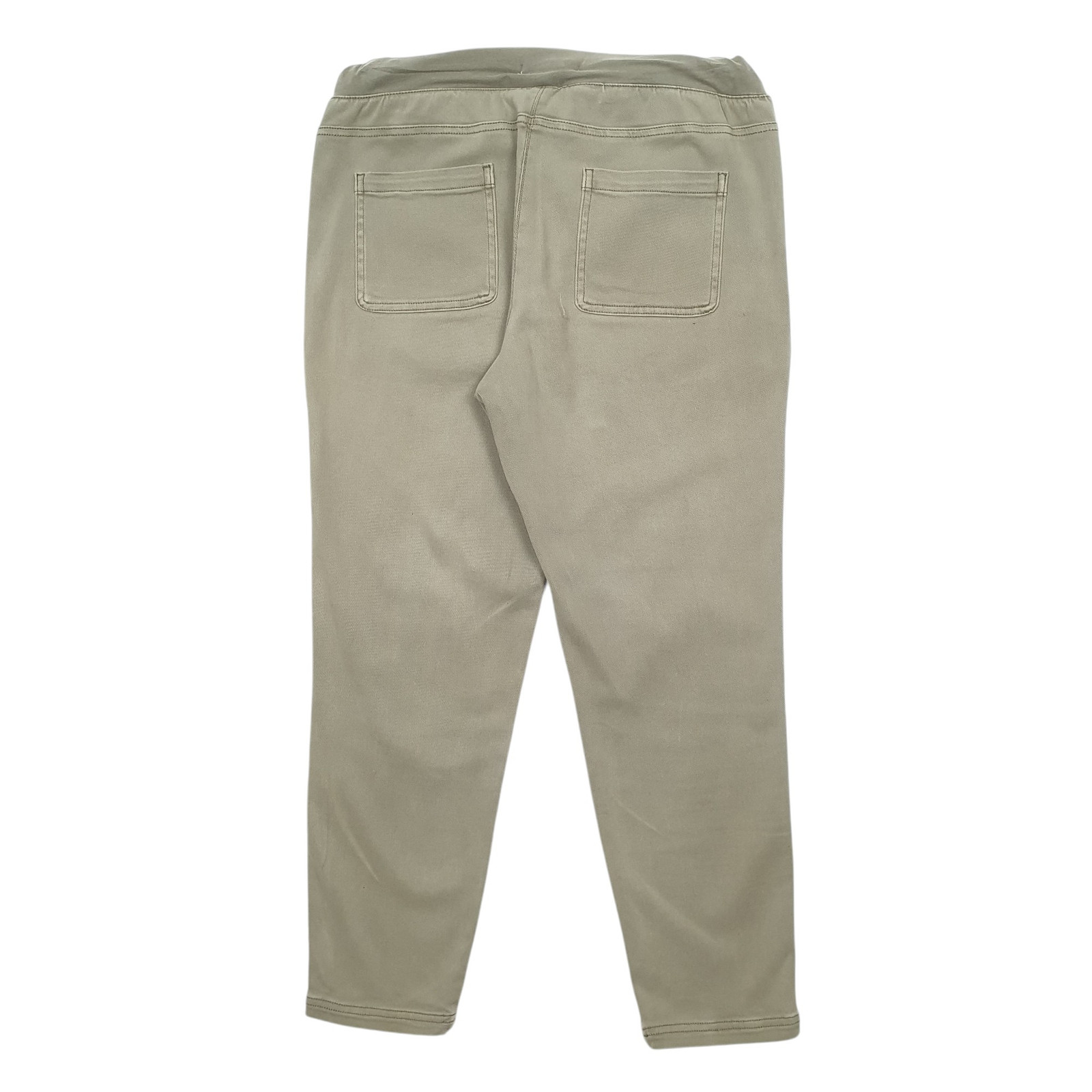 WHITE STUFF Jogger Trousers Cotton Blend Khaki Womens  10 image 3
